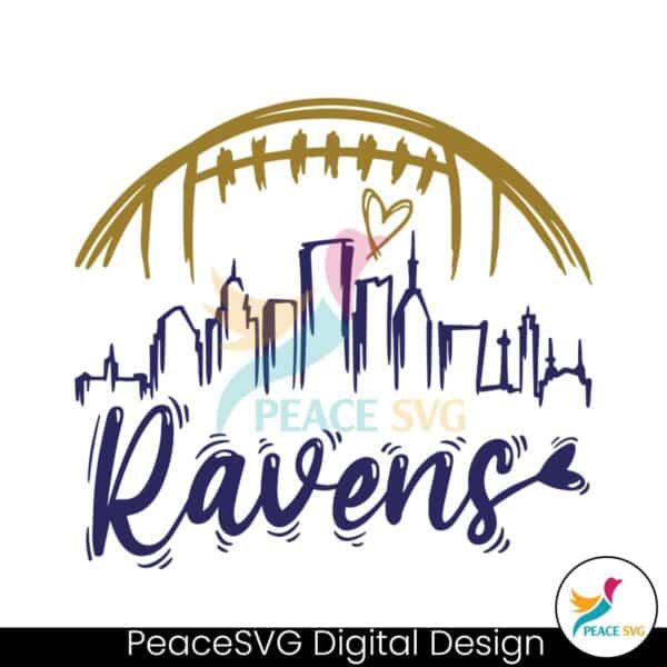 nfl-ravens-football-skyline-svg