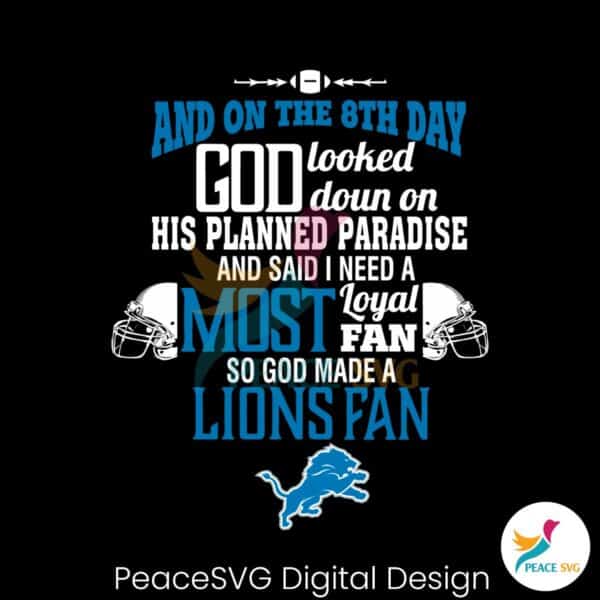 god-looked-down-on-his-planned-paradise-lions-fan-svg