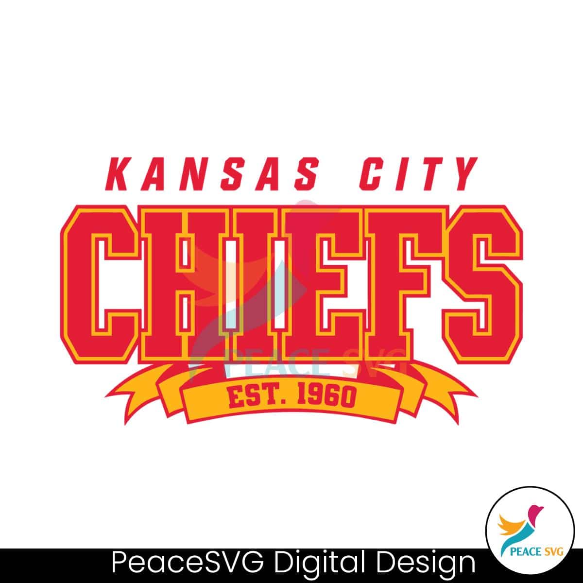 Kansas City Chiefs Football Est 1960 SVG » PeaceSVG