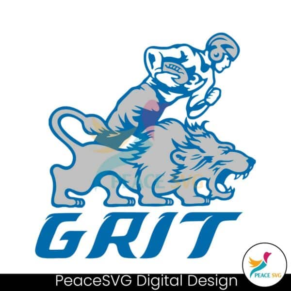 nfl-grit-football-player-and-lion-svg