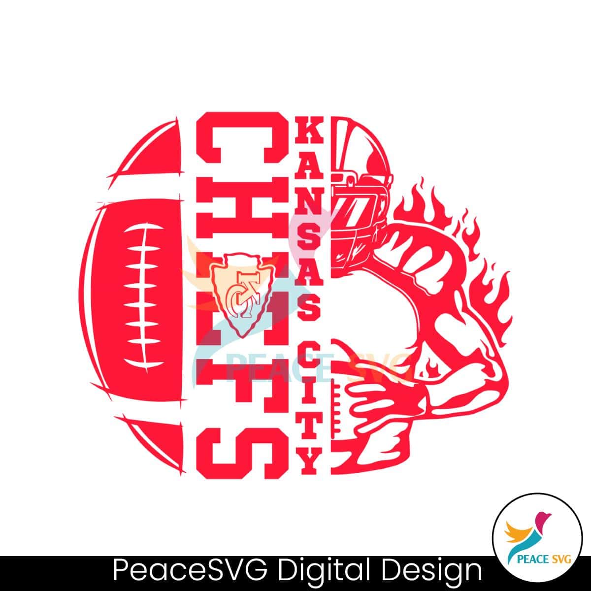 kansas-city-football-player-svg-digital-download