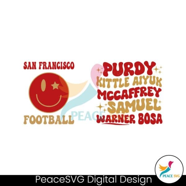 san-francisco-football-smile-face-svg