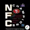 nfc-champions-san-francisco-49ers-football-2023-svg