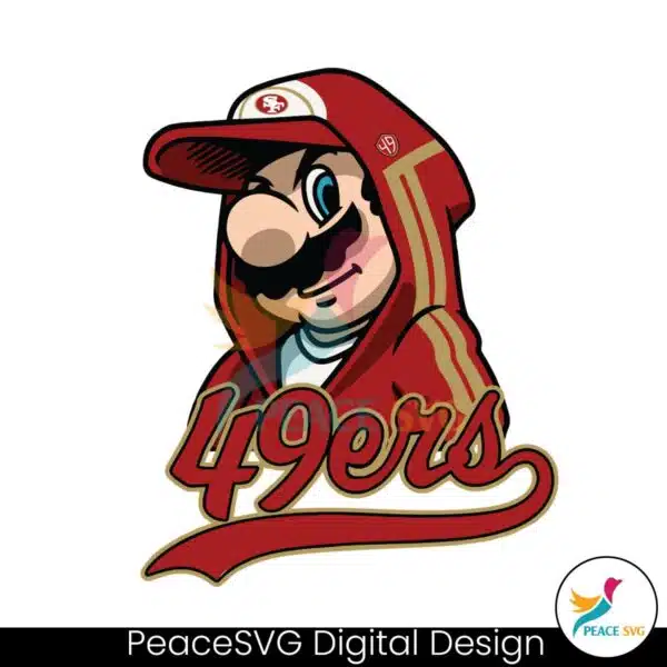 super-mario-49ers-nfl-football-svg