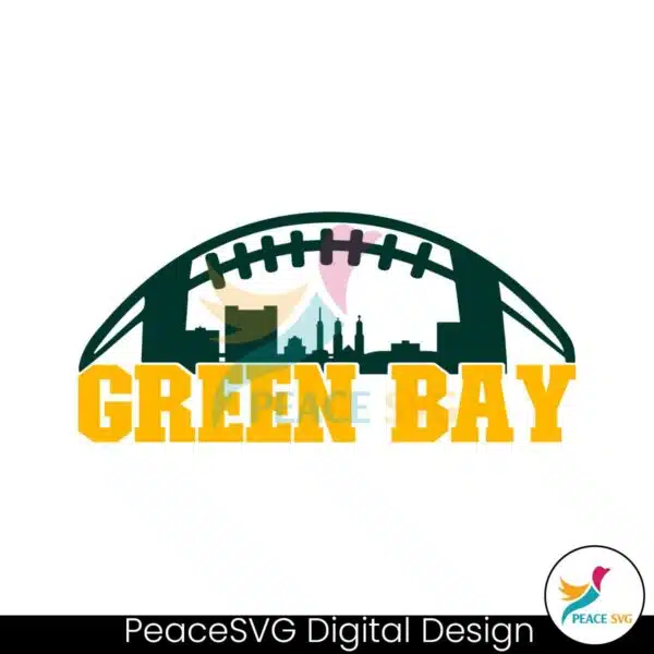 green-bay-football-skyline-svg-digital-download