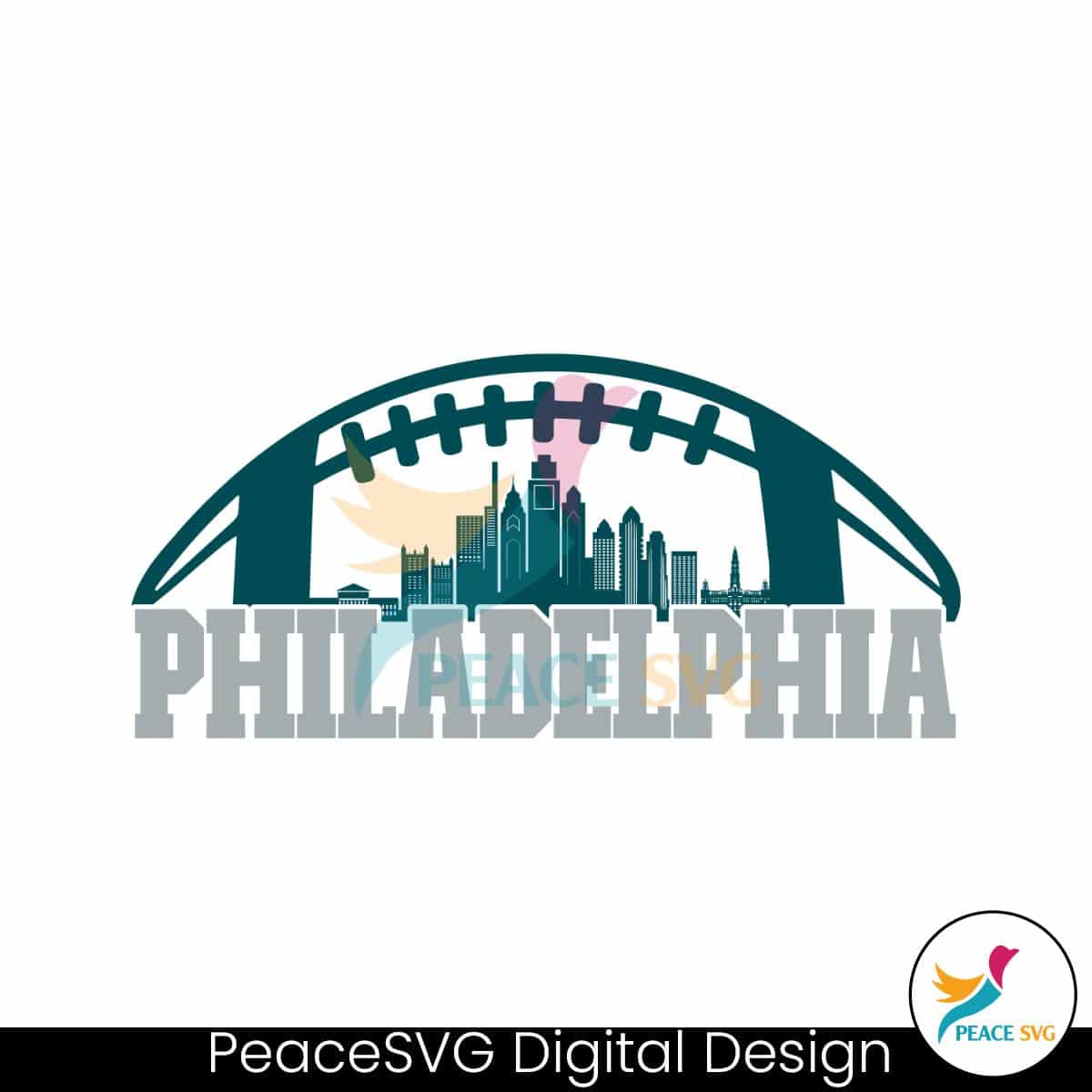 Philadelphia Football Skyline Svg Digital Download » PeaceSVG