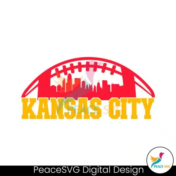 kansas-city-football-skyline-svg-digital-download