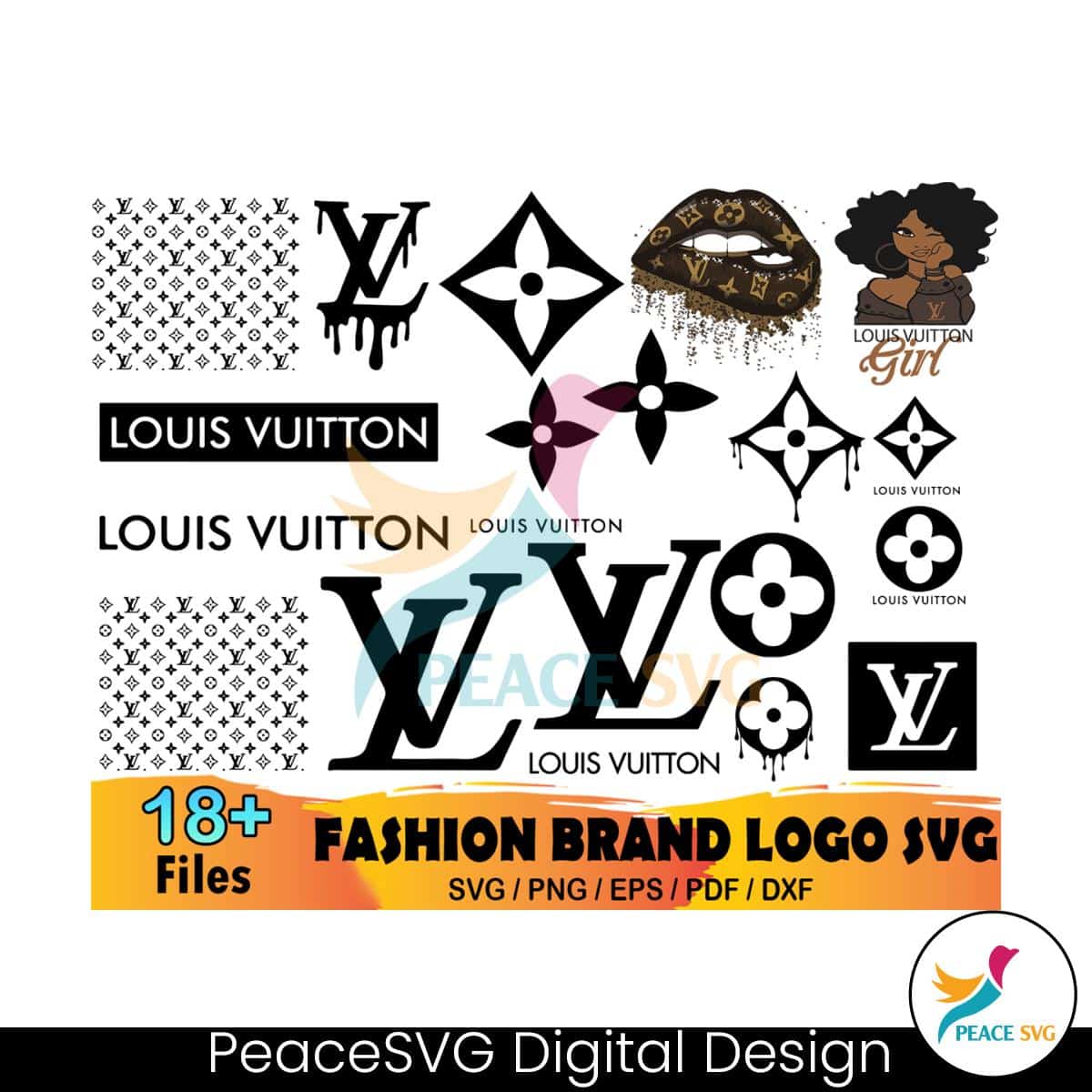 18+ Louis Vuitton Bundle LV Svg » PeaceSVG