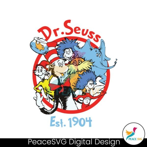 dr-seuss-est-1904-cat-in-the-hat-svg