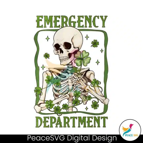 emergency-department-st-patricks-day-skeleton-png