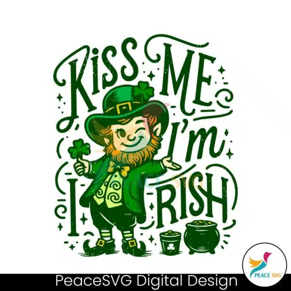 kiss-me-im-irish-leprechaun-svg