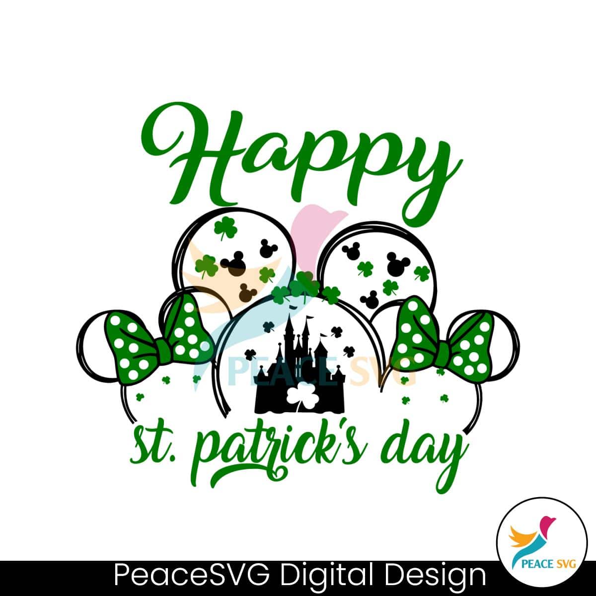 Happy St Patricks Day Mickey Patricks Day Svg Peacesvg