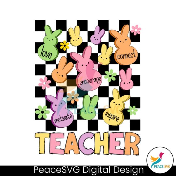 checkerboard-teacher-bunny-love-connect-svg