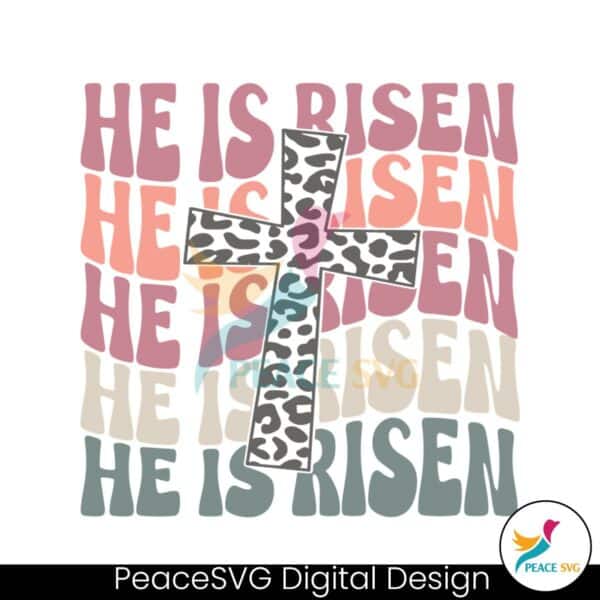 retro-he-is-risen-easter-cross-svg