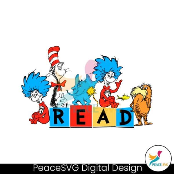 dr-seuss-friends-read-svg