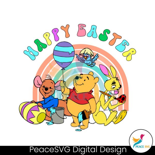 pooh-friends-happy-easter-day-svg