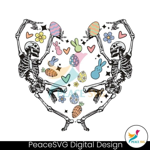 easter-skeletons-dancing-heart-svg