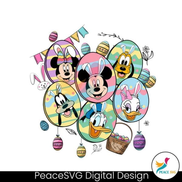 mickey-friends-with-bunny-ears-easter-eggs-png