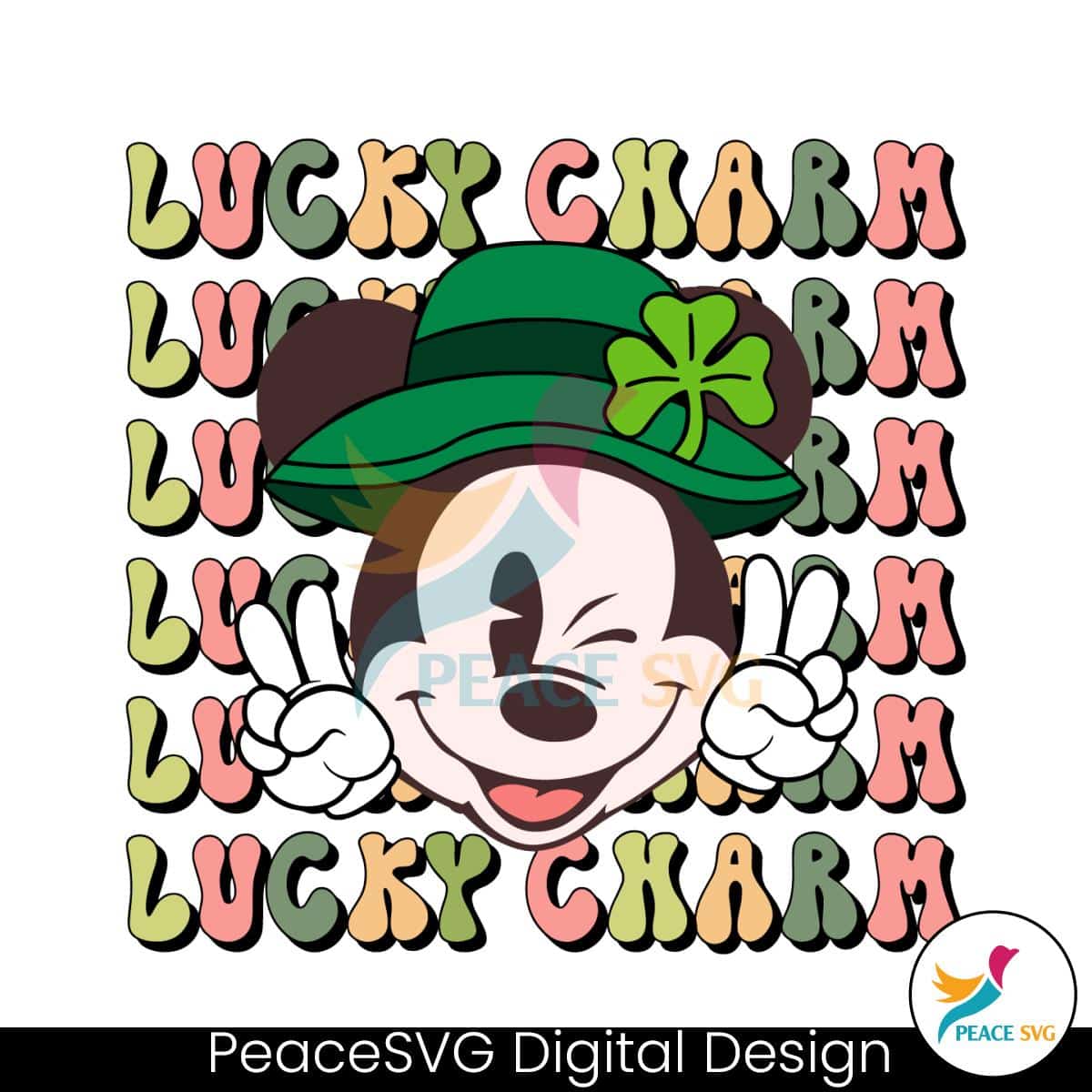 Lucky Charm Mickey Mouse SVG » PeaceSVG