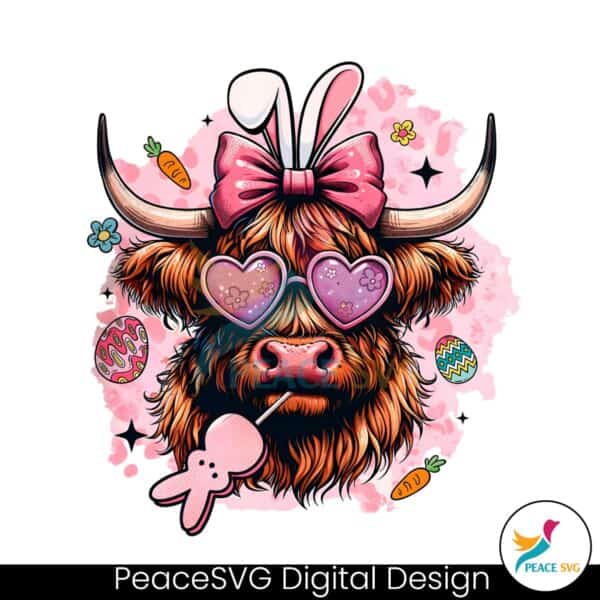 retro-heifer-easter-highland-cow-png