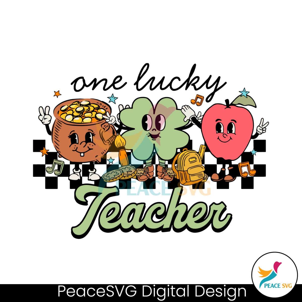 one-lucky-teacher-shamrock-patricks-day-svg