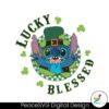 st-patricks-day-lucky-and-blessed-stitch-svg