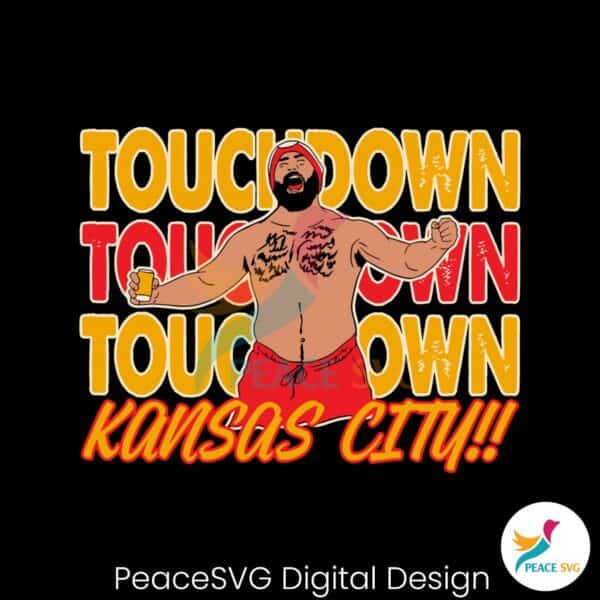 retro-jason-kelce-touchdown-kansas-city-svg