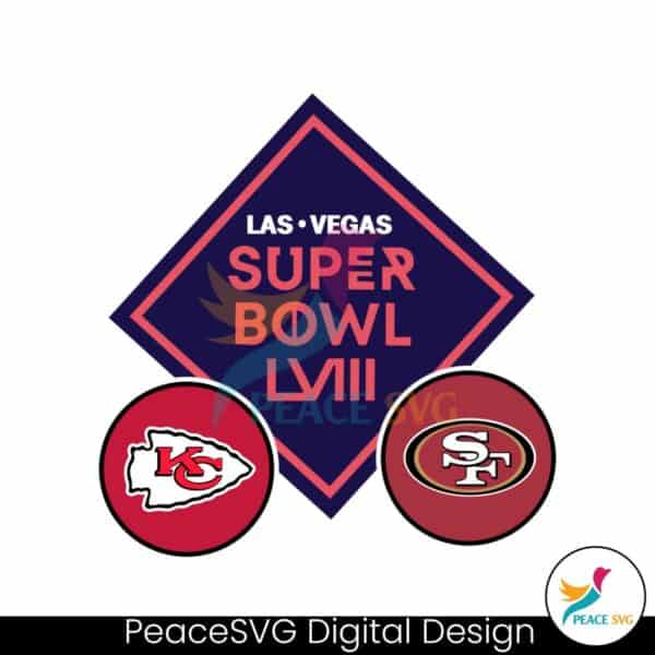 kansas-city-chiefs-vs-san-francisco-49ers-super-bowl-lviii-svg