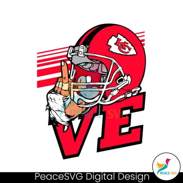 love-kansas-city-chiefs-helmet-svg