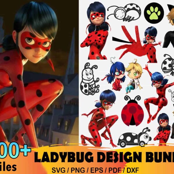 200 Files Tales Of Ladybug And Cat Noir Bundle SVG Instant Download