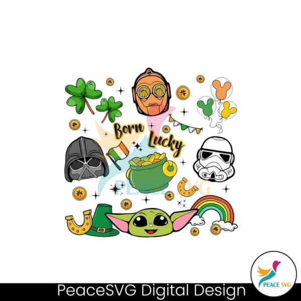 born-lucky-star-wars-happy-saint-patrick-day-png