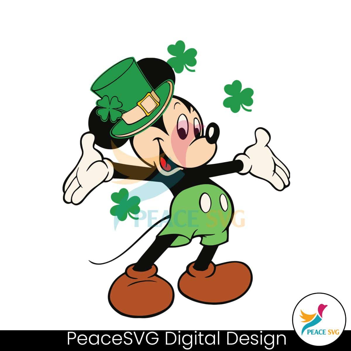 Disney Mickey Happy Saint Patricks Day Svg Peacesvg