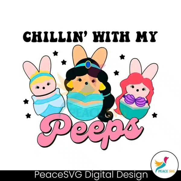 chillin-with-my-peeps-disney-princess-png