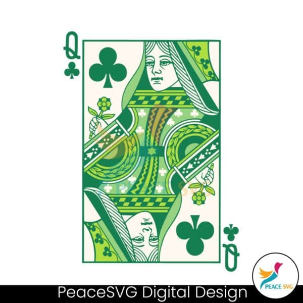 queen-of-clubs-st-patricks-day-svg