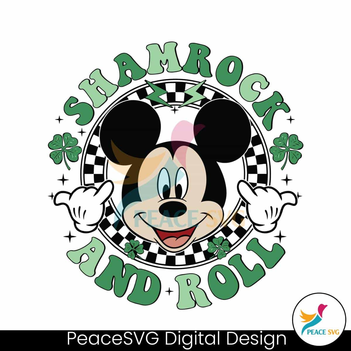 Mickey Mouse Shamrock And Roll SVG » PeaceSVG