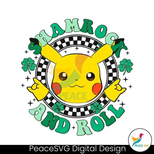 cute-pikachu-shamrock-and-roll-png