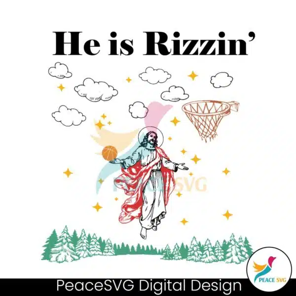 funny-jesus-he-is-rizzin-easter-basketball-svg