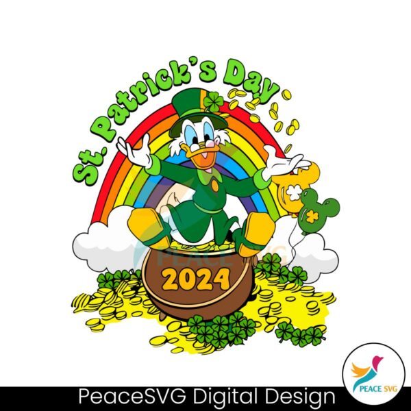 uncle-scrooge-mcduck-st-patricks-day-2024-svg
