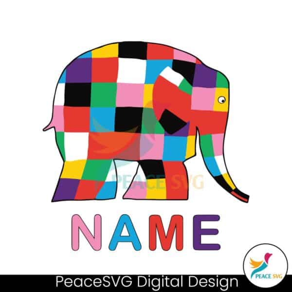 custom-world-book-day-elmer-the-patchwork-elephant-svg