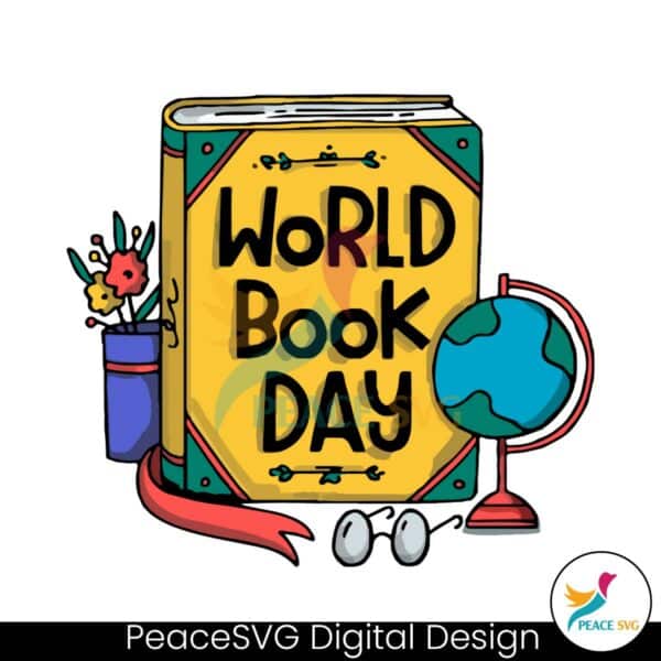 world-book-day-globe-glasses-bookish-svg