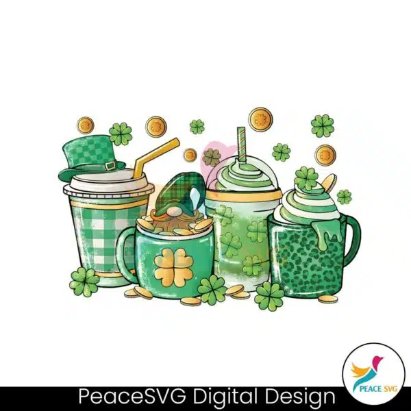 st-patricks-coffee-cups-gnome-shamrock-png