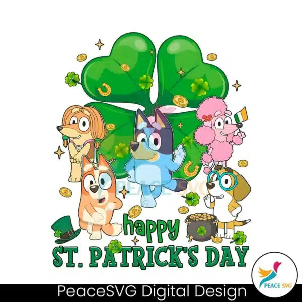 bluey-family-happy-st-patricks-day-png