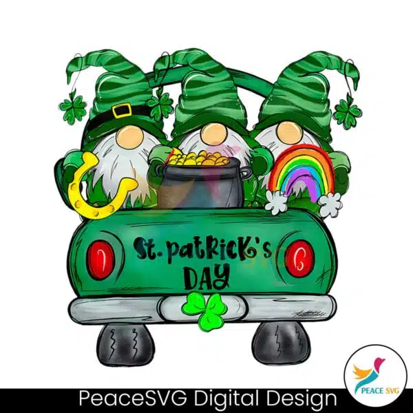 st-patricks-day-gnomes-truck-png