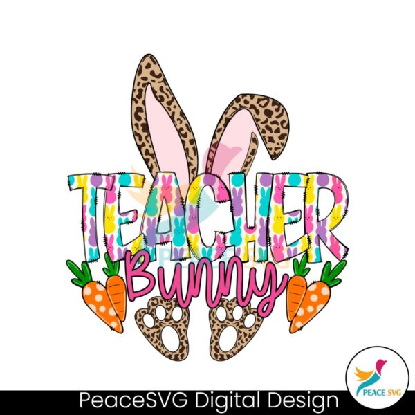 leopard-teacher-bunny-carrot-svg
