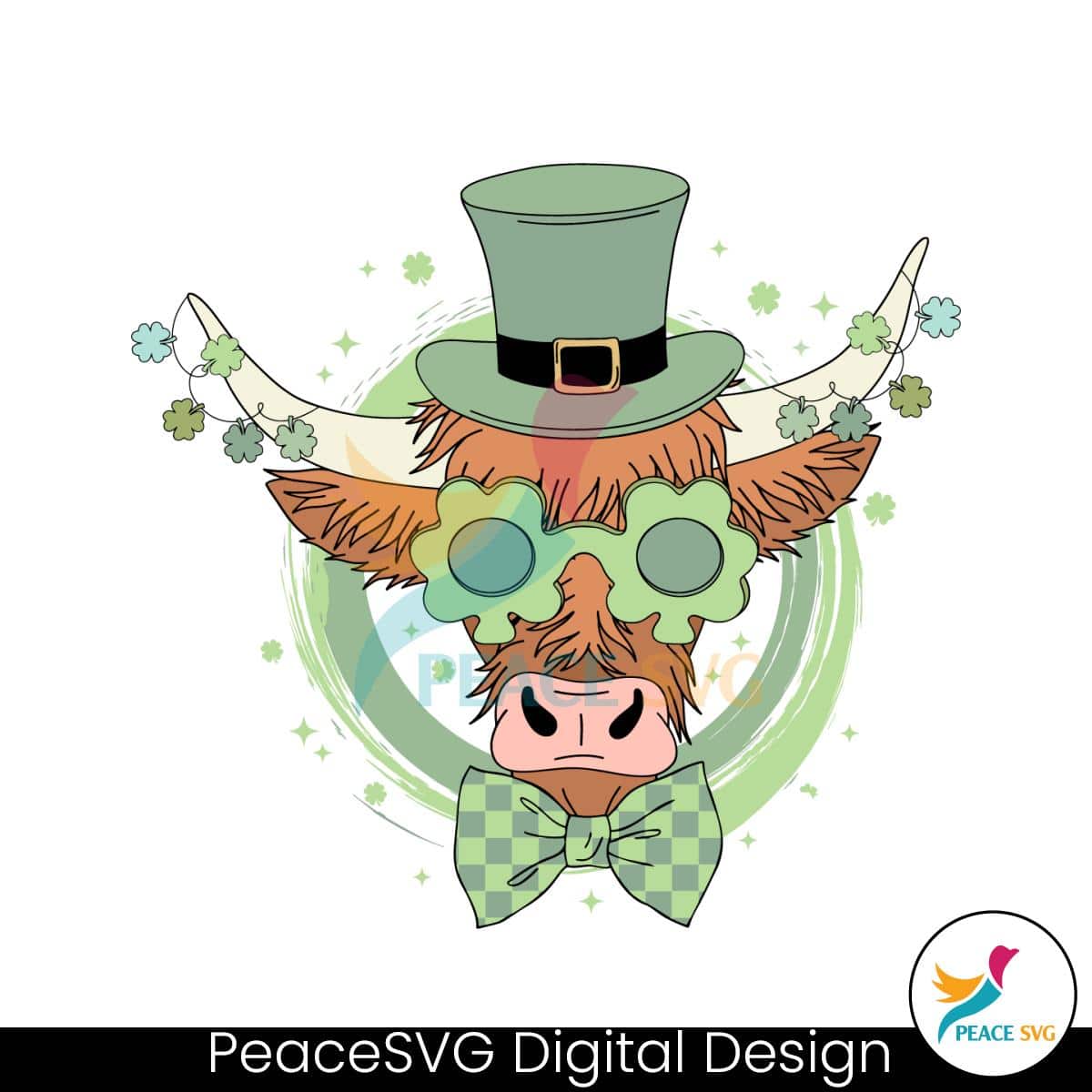 st-patricks-day-highland-cow-shamrock-svg