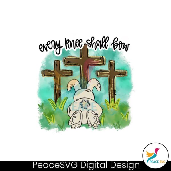every-knee-shall-bow-bunny-easter-png