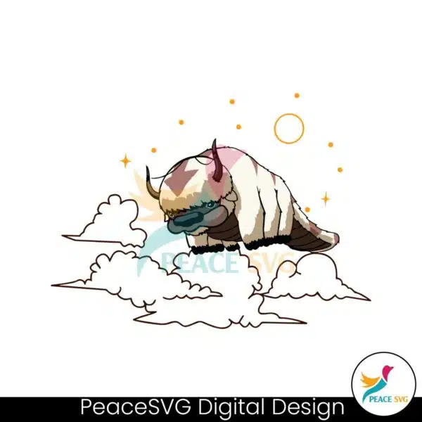 appa-sky-bison-avatar-the-last-airbender-svg