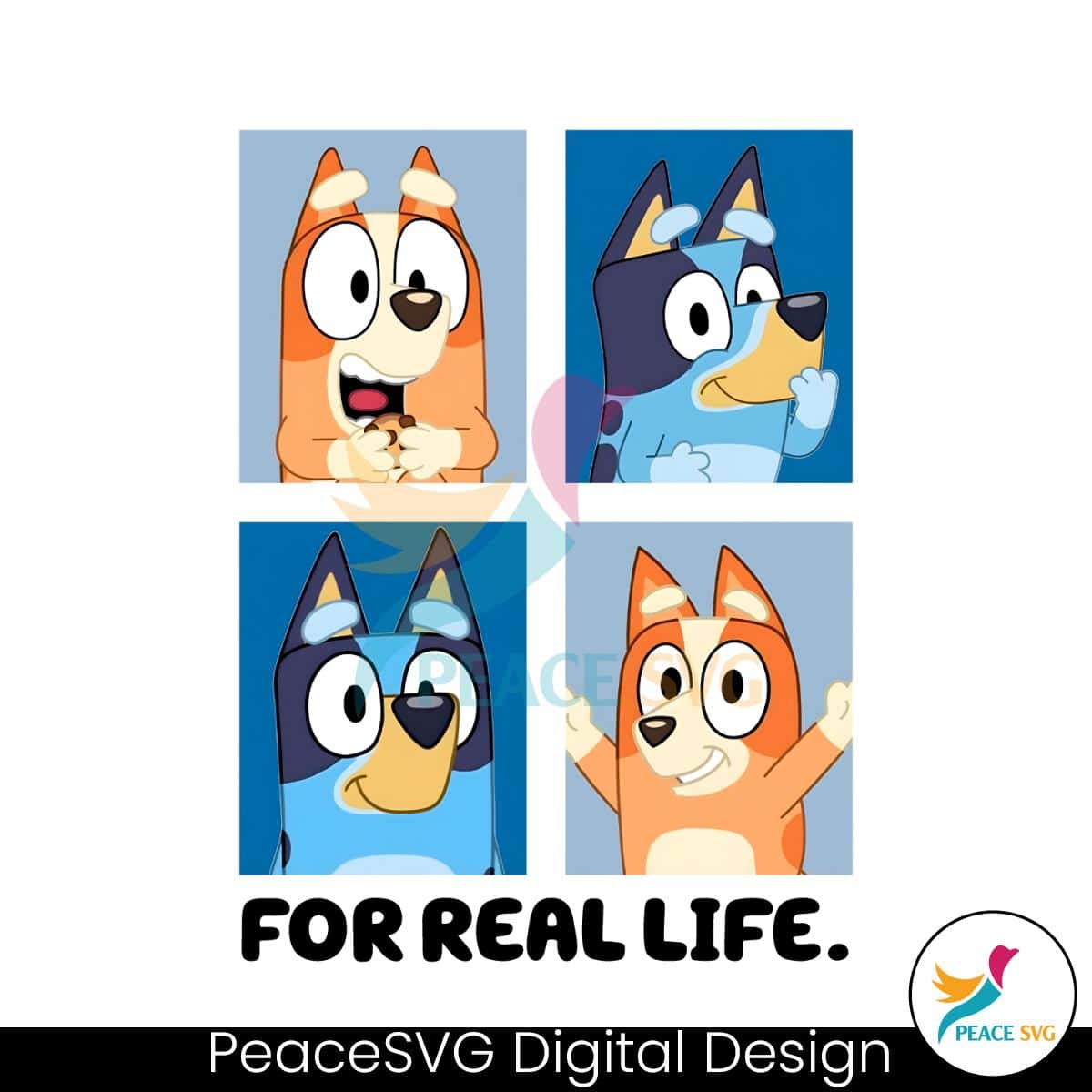 Cute Bluey Bingo For Real Life PNG » PeaceSVG