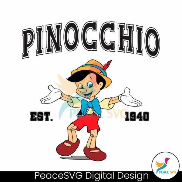 pinocchio-est-1940-disney-character-svg