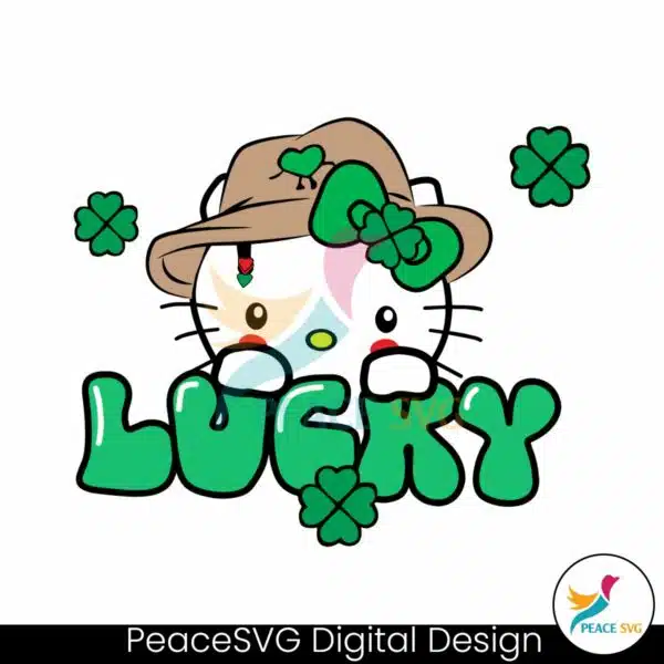 lucky-cat-patricks-day-hello-kitty-svg